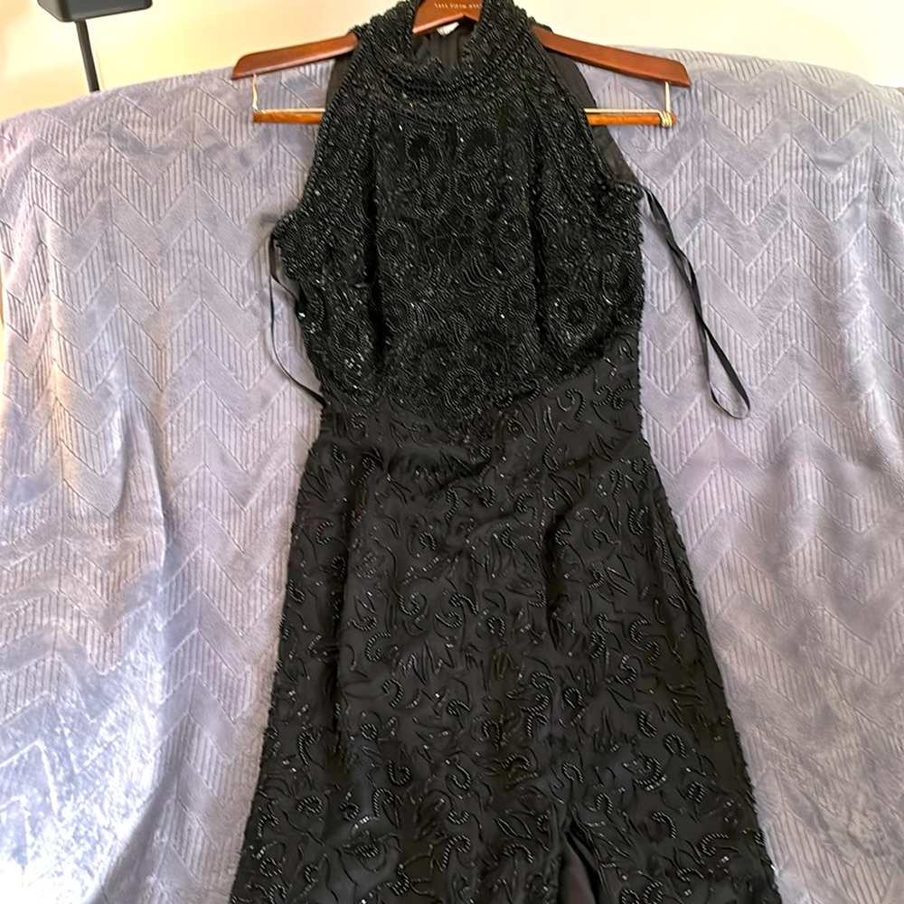 Formal fully beaded Adrianna Papell Evening Gown